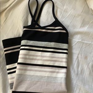Stripped spaghetti strap LULULEMON tank top